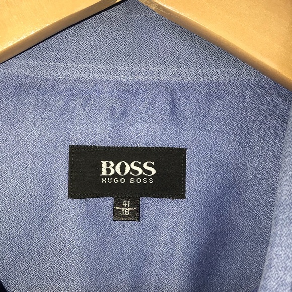 Boss Hugo Boss Blue Button Down Dress Shirt - Picture 4 of 5